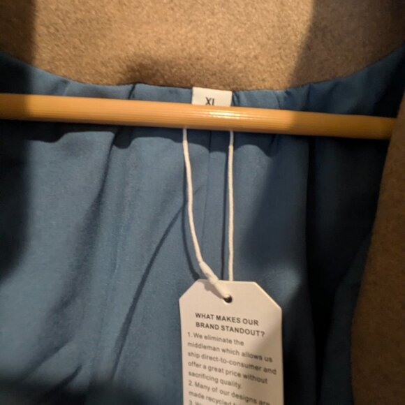 NWT Classic Austrian "Trachten Janker" Boiled Wool Blazer - Blue Piping & Gold B - Picture 4 of 5